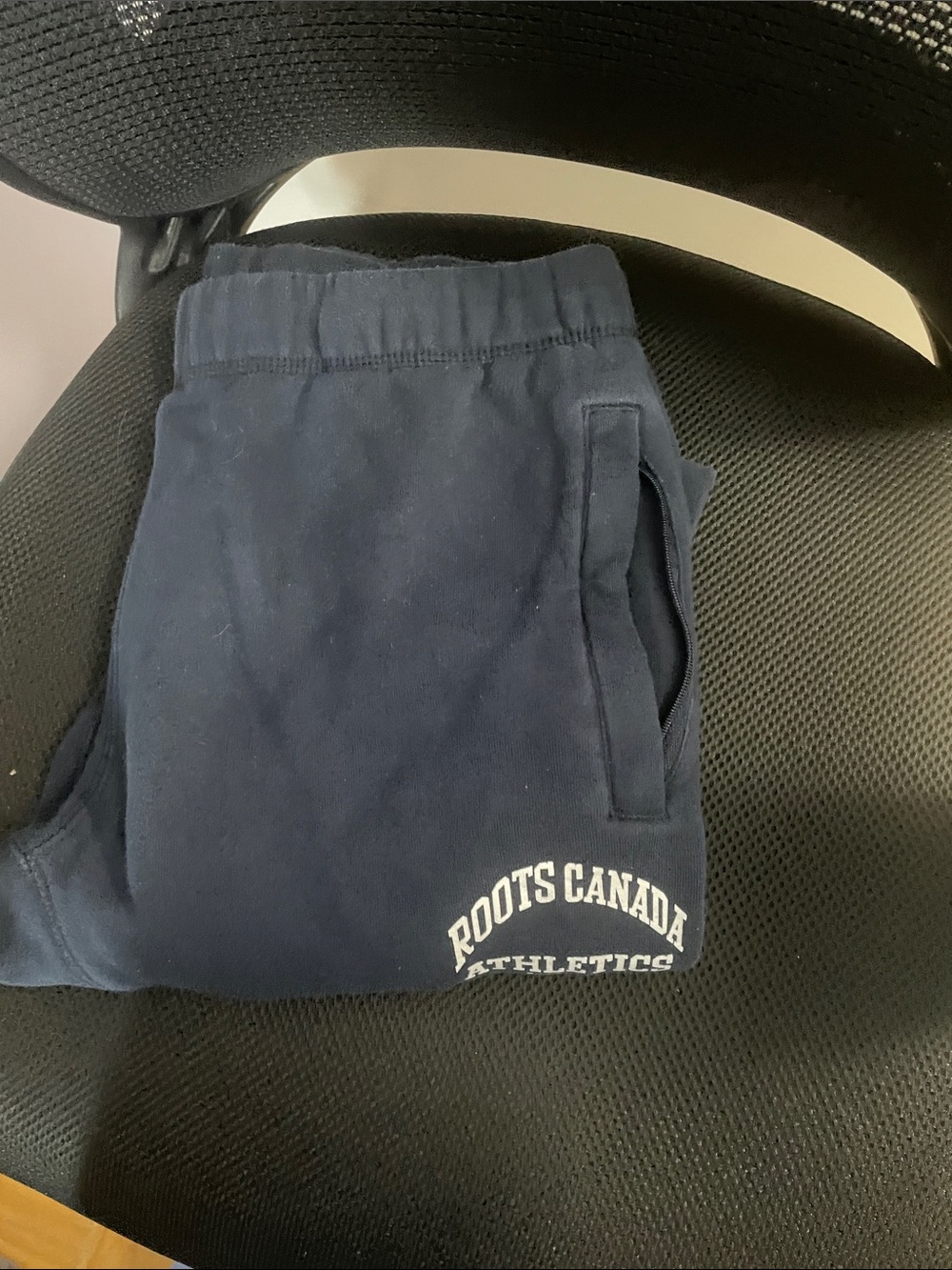 Roots Kids Navy Sweatpants with Logo